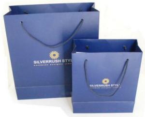 China Logo printed eco-friendly custom Paper Shopping Bags wholesale