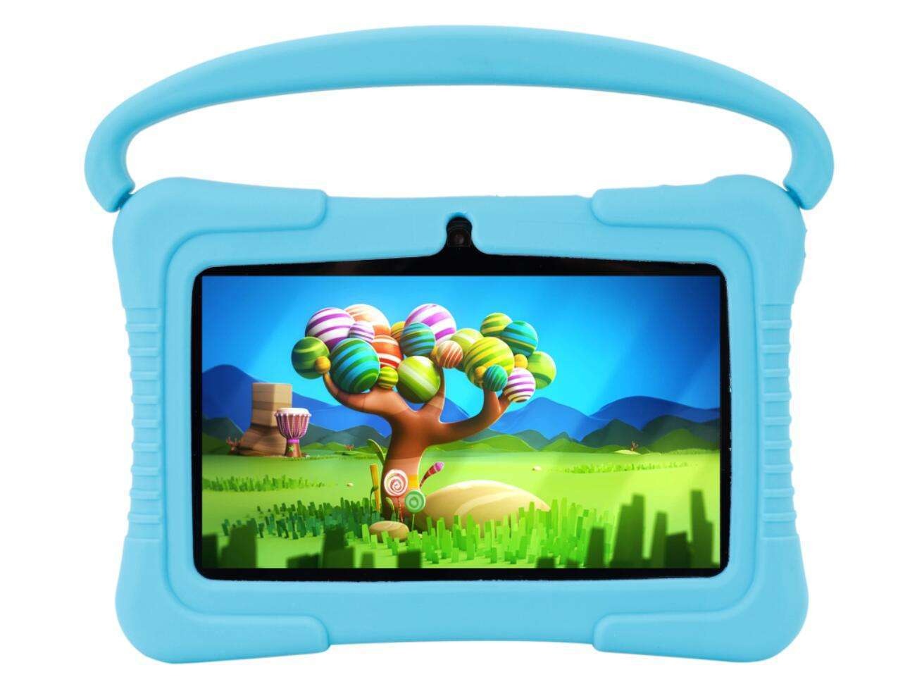 USB Charging Cute Kids Tablet PC Drop Resistance Allwinner Processor Quad Core