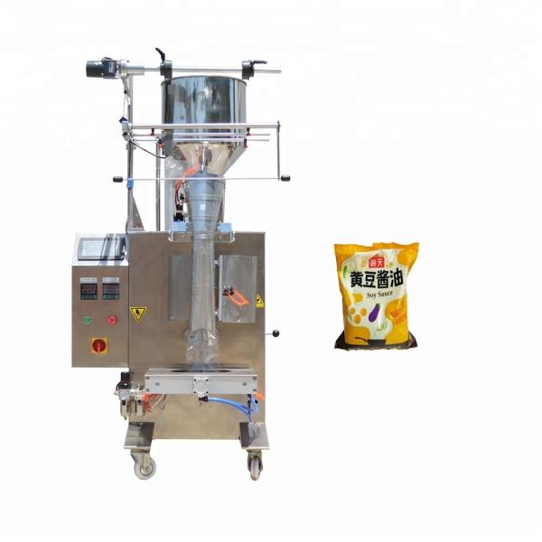 Photoelectric Tracking Ketchup Packaging Machine , 350kg Hot Sauce Filling