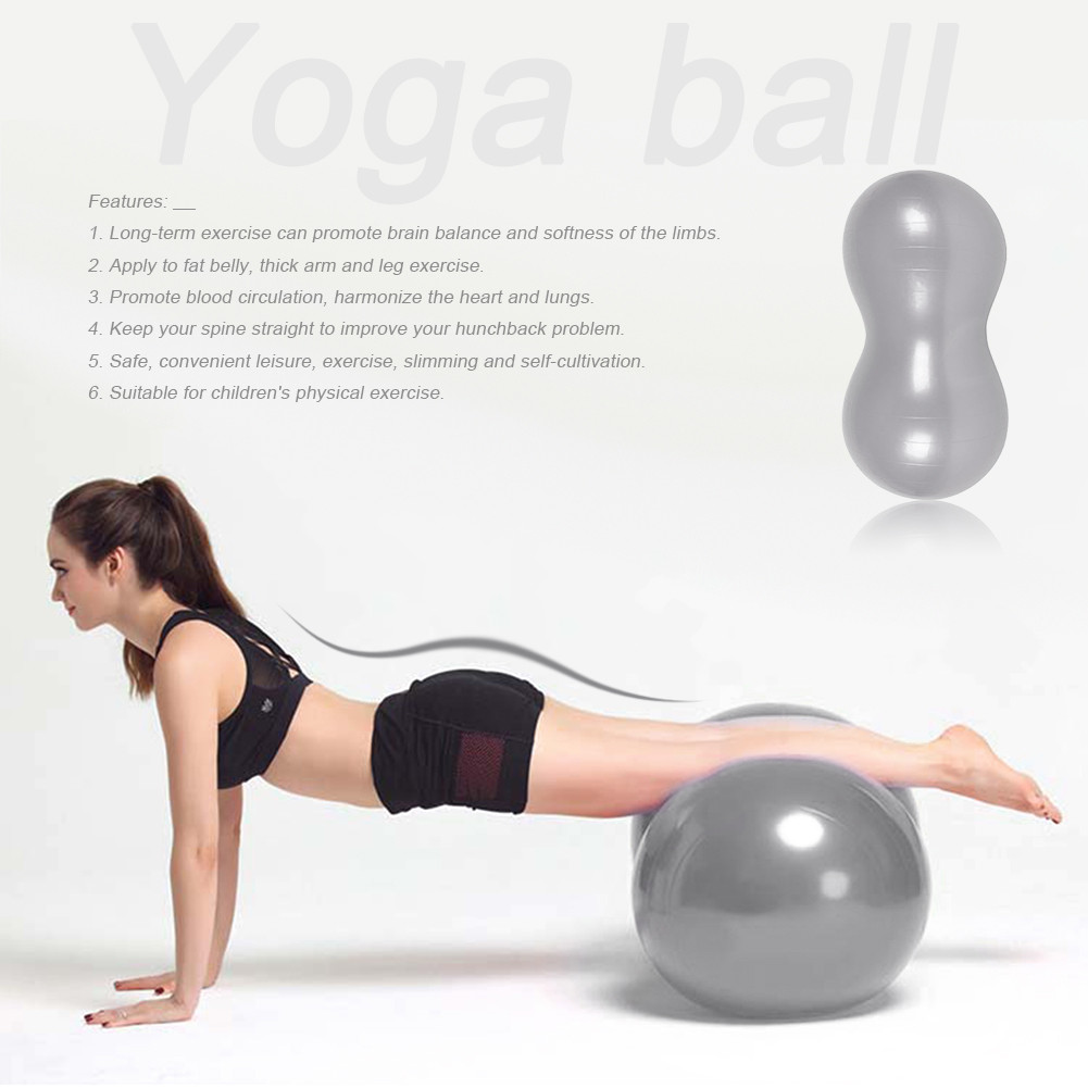 Fitness Exercise Peanut Shaped Exercise Ball Flexible 45cm