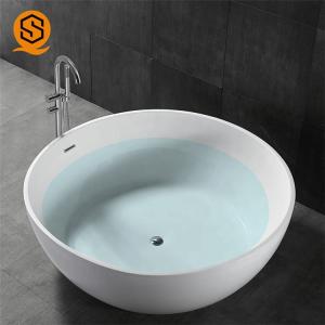 China OEM ODM Artificial Stone Bathtub Bowl Shaped Tub Eco Friendly wholesale
