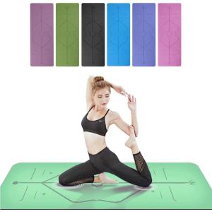 China Non Slip Fitness Yoga Mat / TPE Yoga Mat Pilates Gym Exercise Sport Living Room Pads wholesale