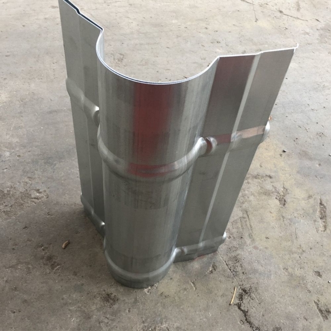 SGS 10m/Min Tile Ridge Cap Roll Forming Machine Roller Coated With Chrome 4