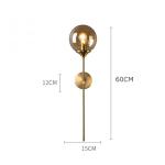 Rose Gold Color glass ball wall sconce for Corridor Living room Studio Bedroom (
