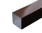 6063 T5 80*40 Aluminium Square Tube Hollow Tubes , Powder Coated Aluminum