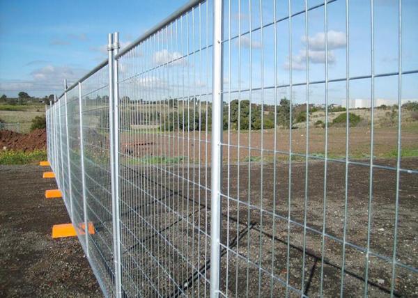 Quality Galvanized Steel Temporary Fencing Panel Alkali Resistance With 50x150mm Mesh Size for sale