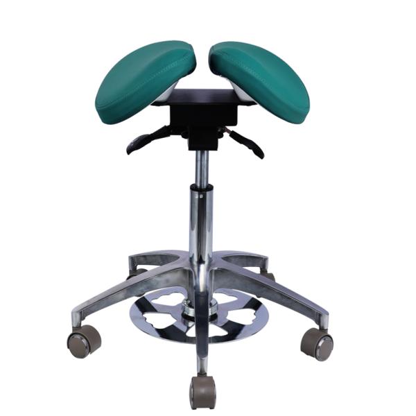 Beauty Salon Comfortable chair Green Micro Fiber dentist stool Saddel Shape Dentist Chair