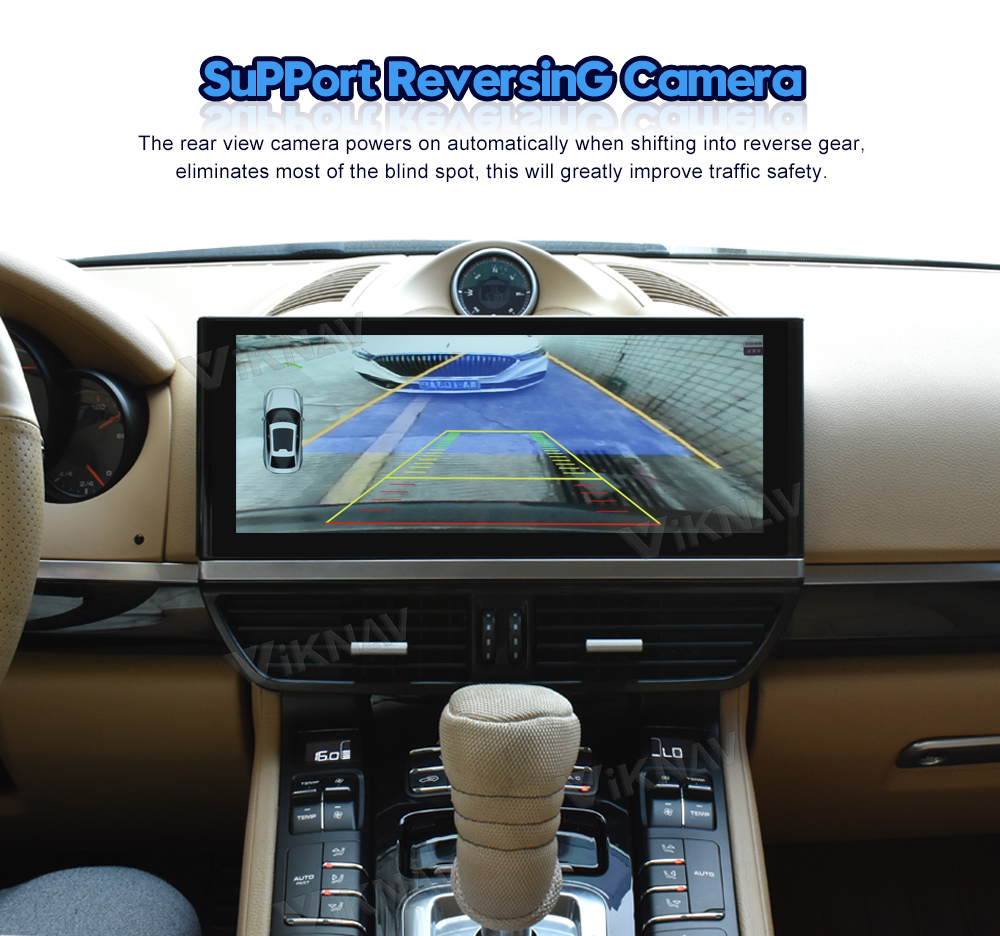 Viknav Car Radio For Porsche Cayenne (2011-2017) 12.3 inch Vehicle Stereo Carplay Multimedia Player GPS Navigation