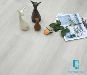 China Light Grey Wooden Lvt Pvc Floor Tiles Click System wholesale