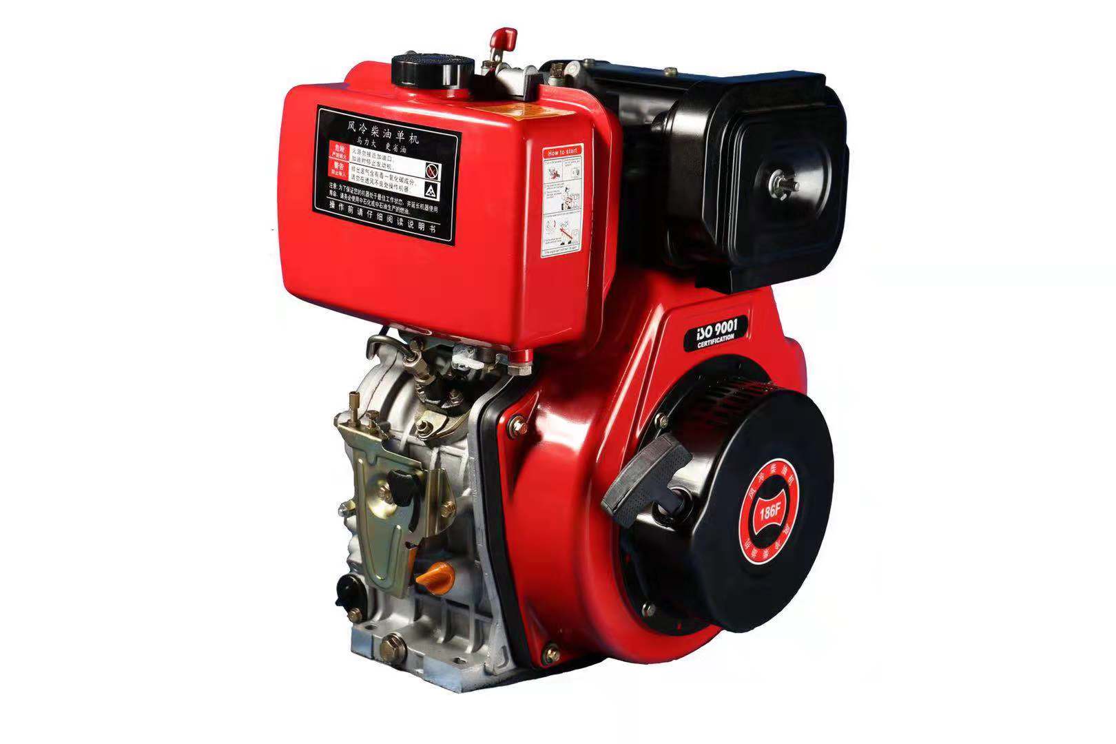 170F 3000rpm 2 Cylinder Air Cooled Diesel Engine Machinery Small Air Cooled Cylinder