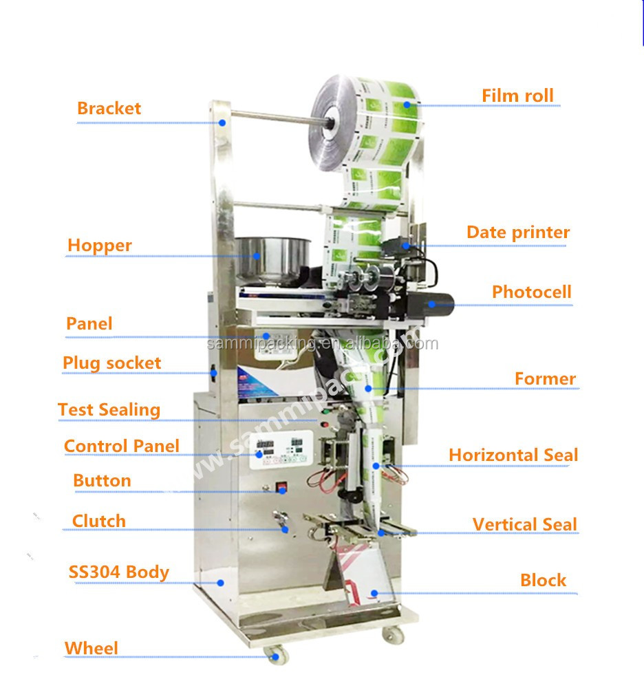 Stick Sachet Tea Powder Packing Machine Automatic With Hot Stamp Coder