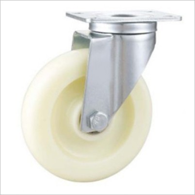 4 Inch Nylon Wheels With Bearings Swivel Caster PP Caster Wheels Zinc Coated