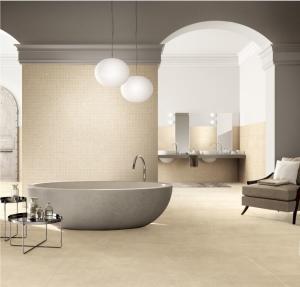 China Commercial Building Cream Yellow 600x600 Polished Floor Tiles wholesale