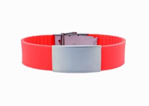 China Men Custom Silicone Bracelets Logo Customized With Both Teeth Buckle wholesale