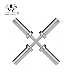 China 500mm Fitness Weight Bar , Weight Lifting Equipment Pure Steel Material wholesale