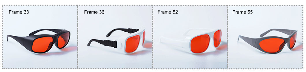 Excellent Protection Security Laser Eye Safety Glasses 266nm 355nm 515nm 532nm With CE EN207