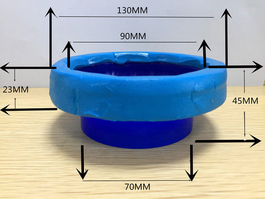 Rubber Mud Plumbing Toilet Seal Flange , Bottom Mounted Perfect Seal Toilet Wax Ring
