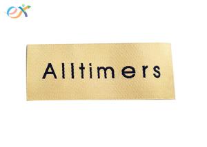 China Straight Cut Woven Clothing Labels Tags Rectangle Shape Size Customized wholesale