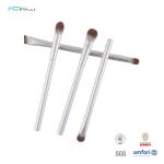8pcs OEM ODM Travel Makeup Brush Set White Aluminium Handle
