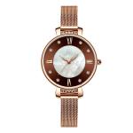 Women'S 33mm Alloy Case Watch Stainless Steel Mesh Belt OEM Quartz Royal Blue