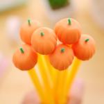 0.5mm Cute Pumpkin Shape Neutral Signature Pen Creative Halloween Gift Gel Pen