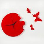 Red Contemporary Acrylic Art Wall Clocks LY-001