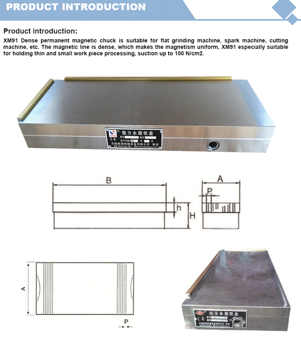 Permanent Grinding Magnetic Chuck