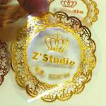 Self Adhesive Seal Sticker Label Transparent Logo Gold Foil Stickers