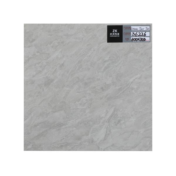 White Glazed Ceramic 300x300mm Floor Tiles Marble Looking For Wall