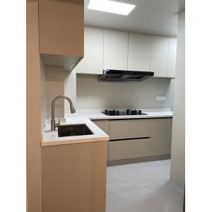 Modern Melamine Finish Kitchen Cabinet with Plywood Door