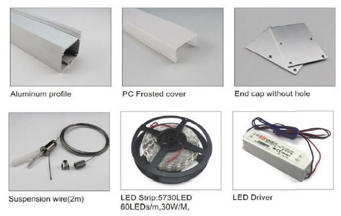 LED extrusion profiles,recessed aluminum led profile for LED strips light,LED Aluminum profile PC cover led channel
