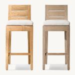 Solid Wood Style Courtyard Teak Wood Chair for Outdoor Garden Patio Hotel Bar