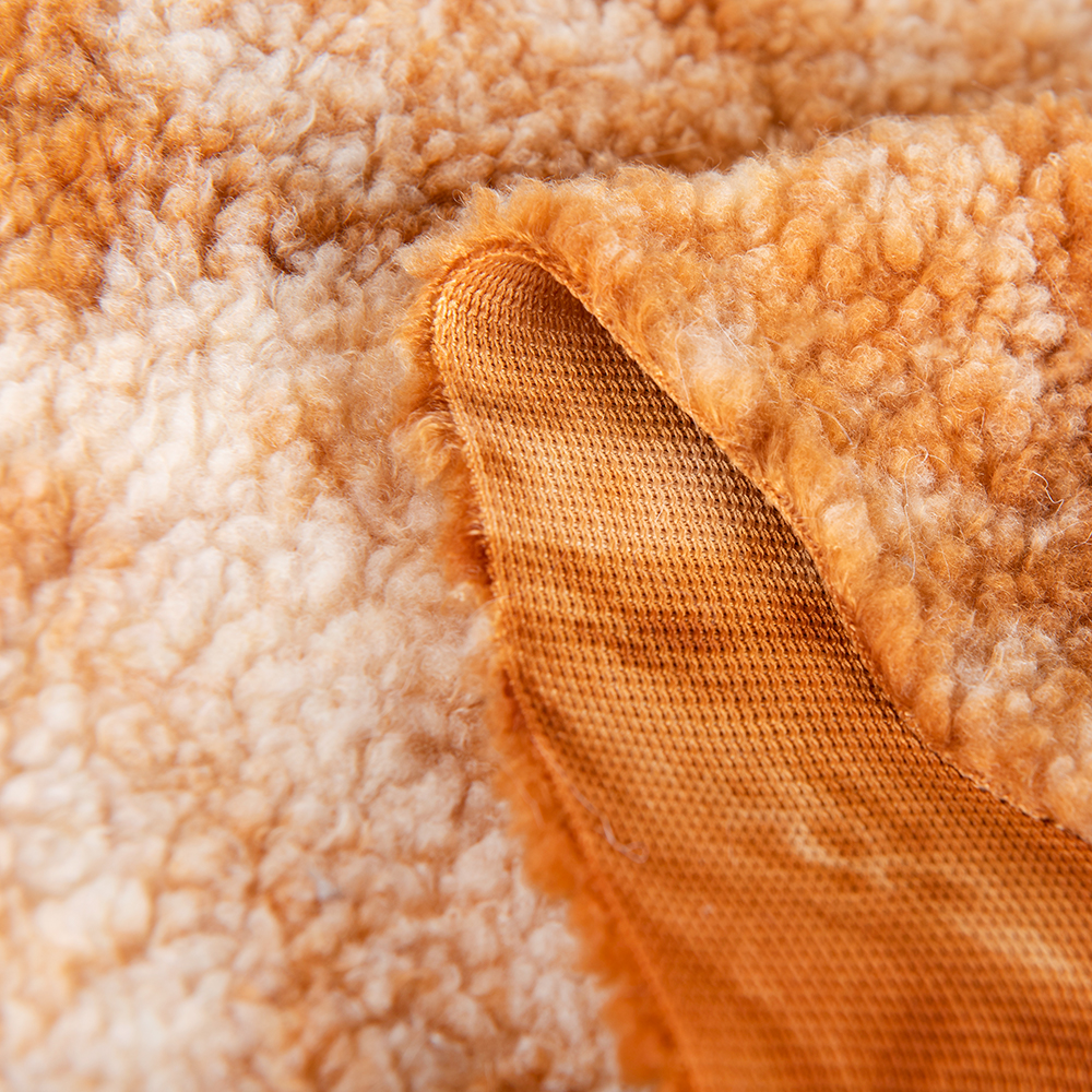 Customized Density Medium Weight Special Dyeing Teddy Fleece Fabric for Garment/Sofa