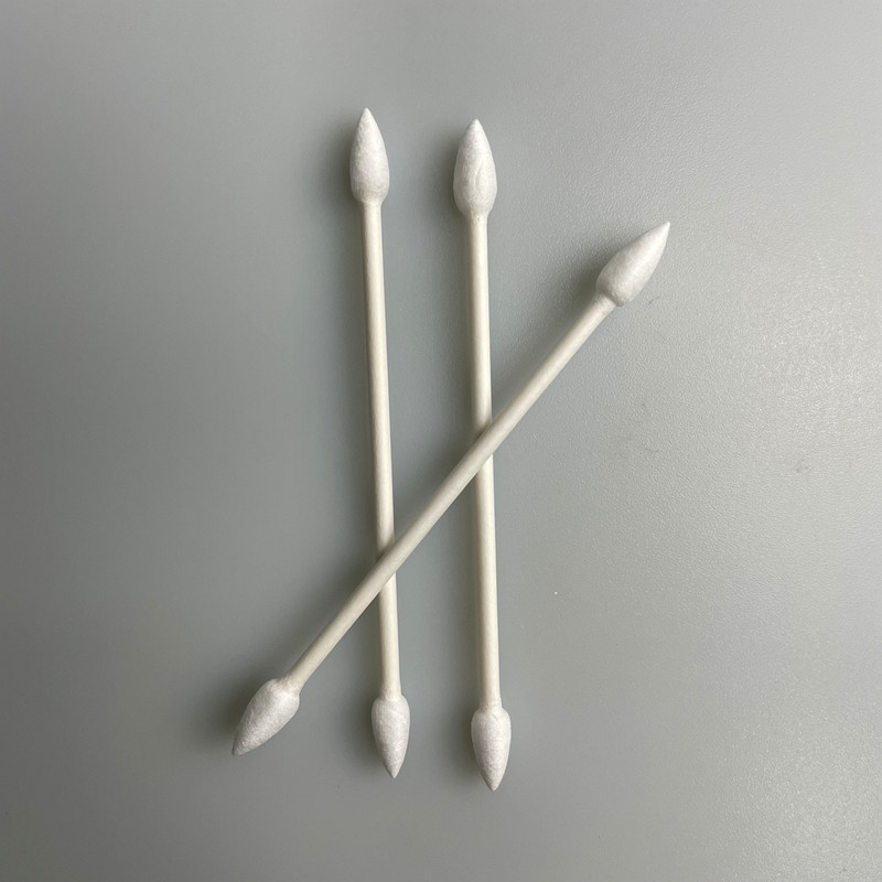 Double Pointy Tight Head Industrial Cotton Buds 25 PCS 3 Inch Biodegradable