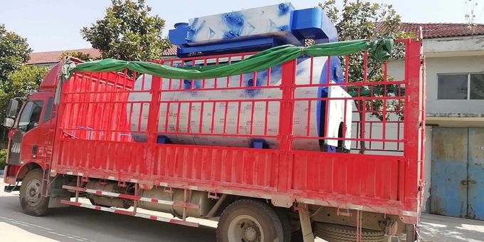 Duel Fuel Diesel Steam Boiler / Carton Cardboard Factory Horizontal Steam Boiler