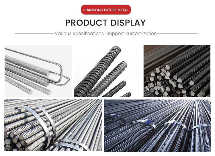 BS Standard HRB400E HRB400 Carbon Steel Deformed Rebars 12mm for Building Construction