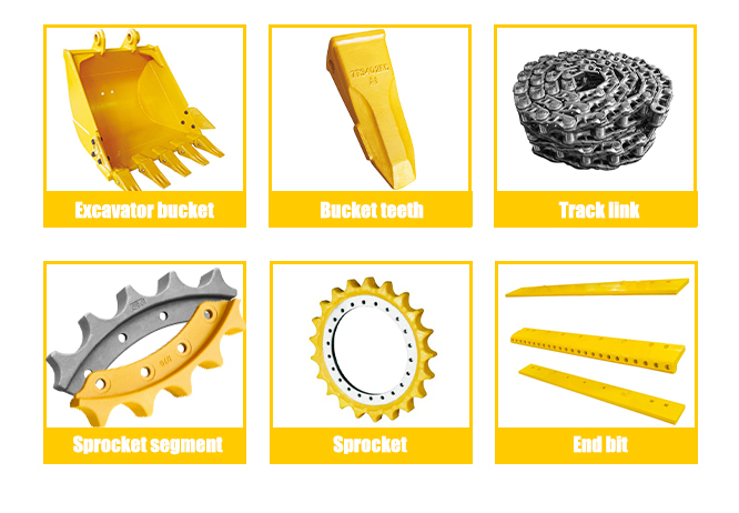Whole Undercarriage Set For CAT D4E All Series Top Track Roller Idler Sprocket Segment For Undercarriage Spare Parts