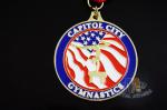 Customized Dancing Running Award Medals With Ribbon , Custom Race Medals