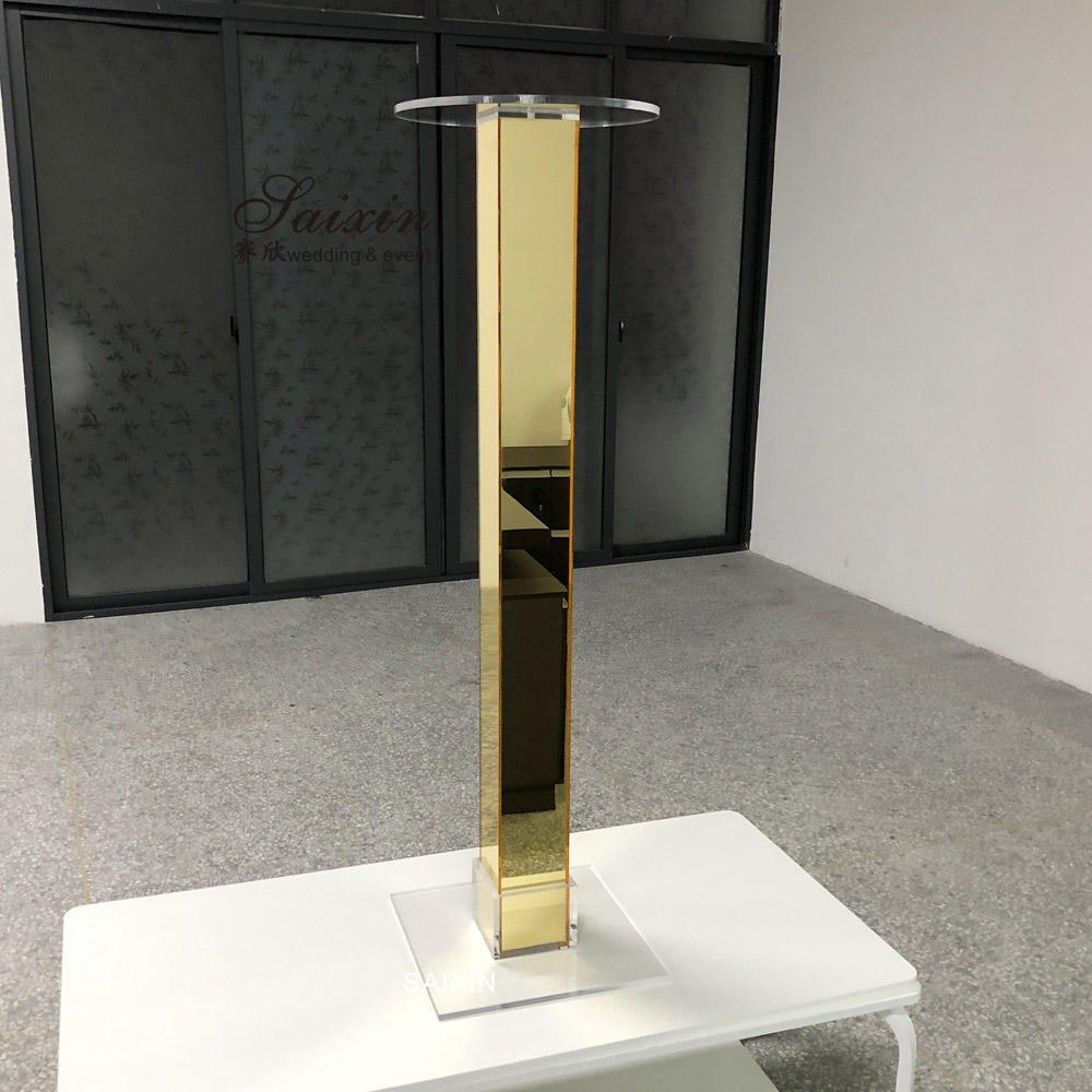 ZT-564 Luxury high White Pillar tree stand acrylic flower arrangement stands wedding table decoration