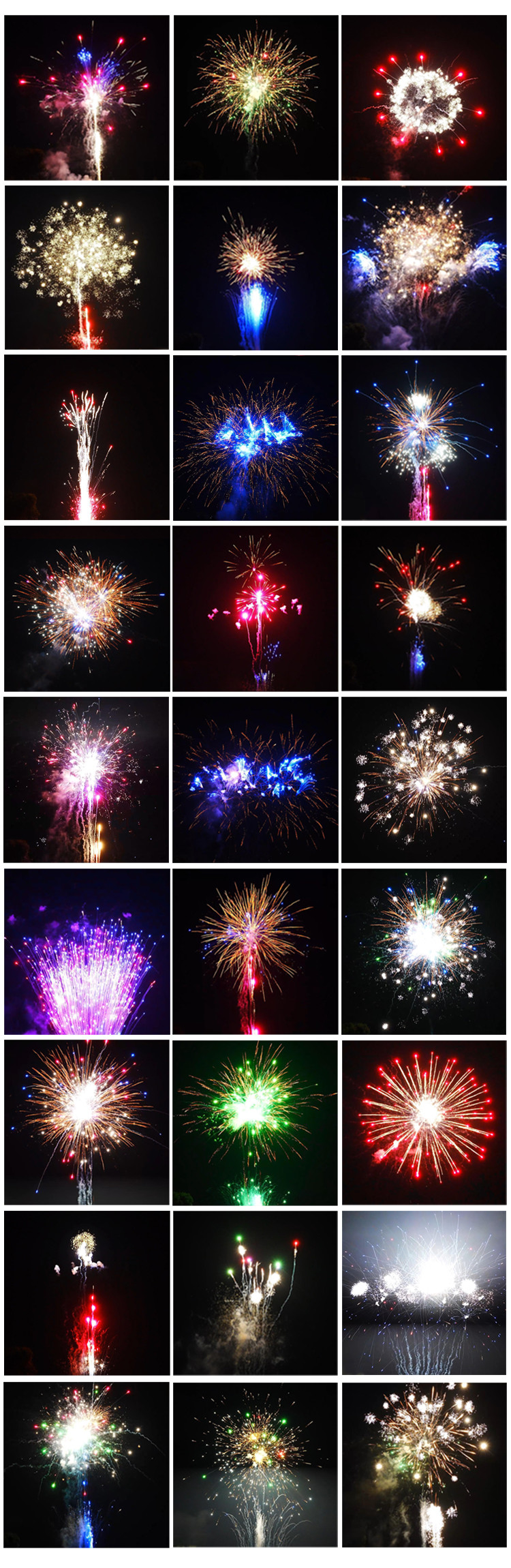 2025 New Year 1.4 Pro Fireworks Online Consumer Customized 400 Shots Salute Cake Fireworks