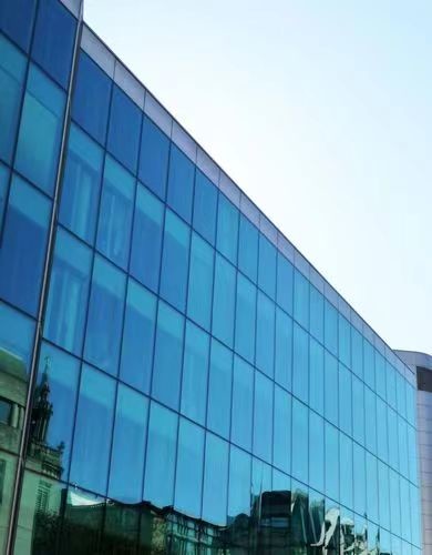 Aluminium Glass Curtain Wall Sleek Design Superior Heat Insulation Long lasting