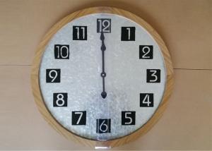 China Circular Antique Big Digital Analog Metal Wall Art Clock wholesale