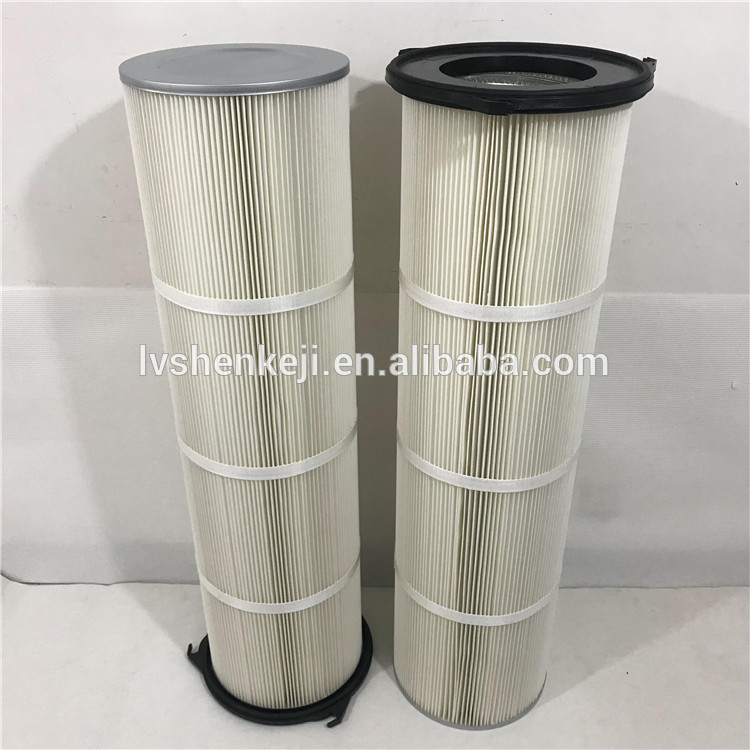 Collector Dust Filter Cartridge High Efficiency 99.5% 0.5μ Porosity