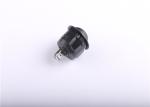 Non - Illuminated Small Black Round Rocker Switch 2500VAC/5s Dielectric Strength