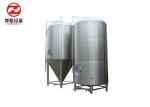 Polished Conical Fermentation Tank , 10HL - 50HL Stainless Steel Fermentation