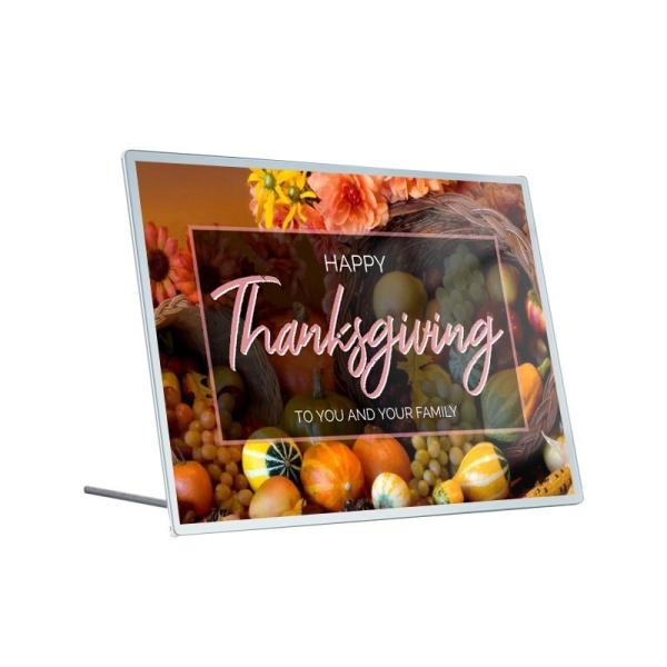 9mm Thickness Aluminum Frame Ultra Slim Light Box for Fast Food Advertising