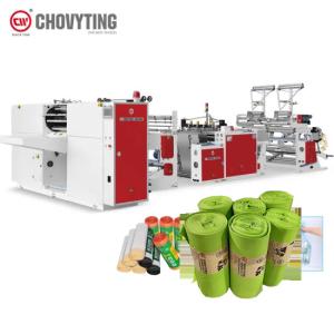 China biodegradable roll garbage bag on roll making machine wholesale