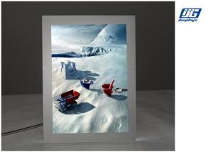 China Frameless Crystal LED Light Box , A1 Crystal Led Photo Frame Graphic Holder wholesale