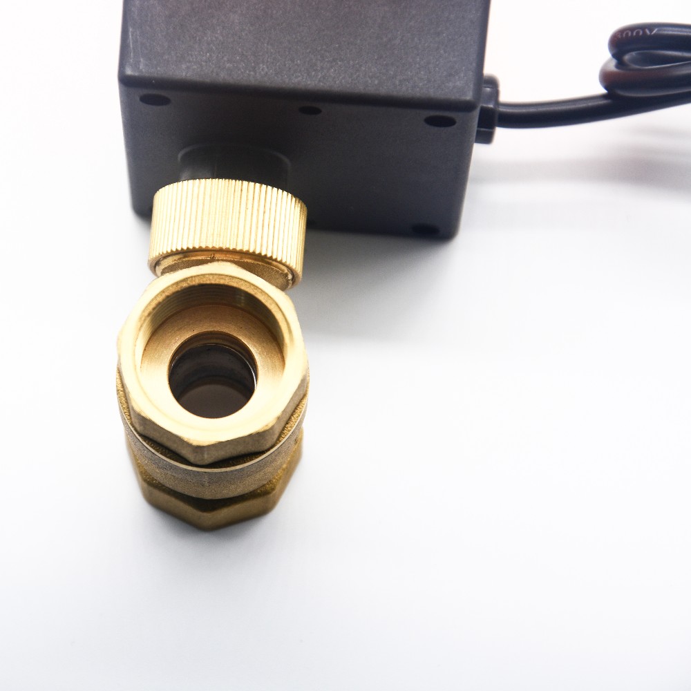 Durable AC220V Brass Water Valve , Automatic Electronic Motorized Ball Valve DN15 20 25 32 40