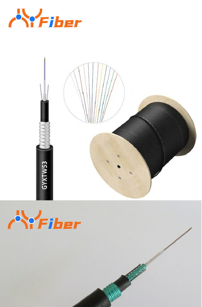 53-4B1 GYXTW Fiber Optic Cable Center Beam Tube Double Sheath Rodent Proof